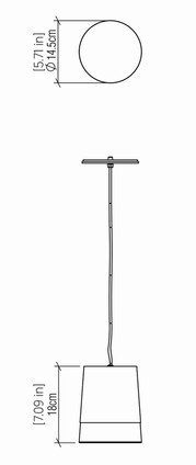 Conical LED Pendant (1100LED.48)