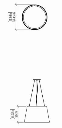 Conical LED Pendant (1145LED.48)