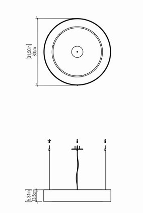 Cylindrical LED Pendant (1221LED.48)