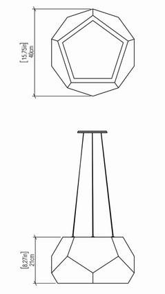 Facet Two Light Pendant (1226.49)