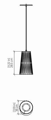 Living Hinges One Light Pendant (1240.09)