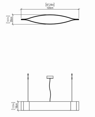Clean LED Pendant (1279LED.47)