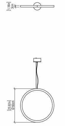 Frame LED Pendant (1294LED.34)