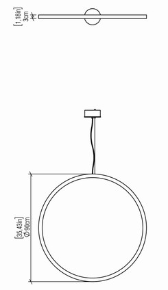 Frame LED Pendant (1297LED.06)