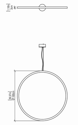 Frame LED Pendant (1298LED.09)