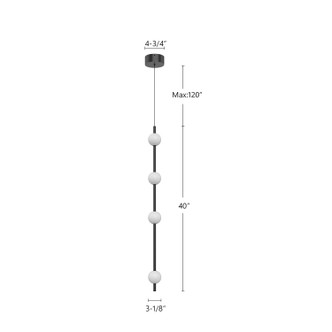 Misaki LED Pendant (PD14740-BK)