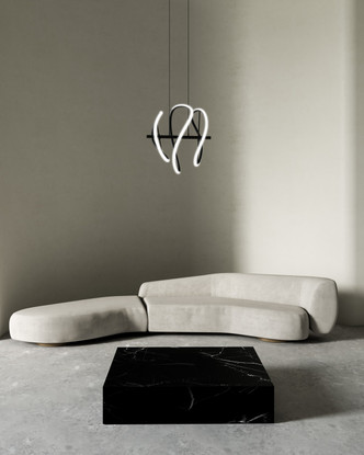 Collide LED Pendant (PD96416-BK)