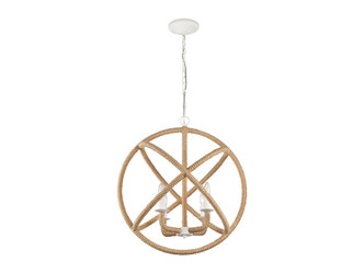 Golden - 0868-4 NWT - Four Light Chandelier - Marina - Natural White