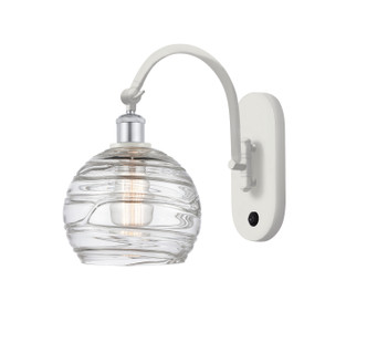 Innovations - 518-1W-WPC-G1213-8 - One Light Wall Sconce - Ballston - White Polished Chrome