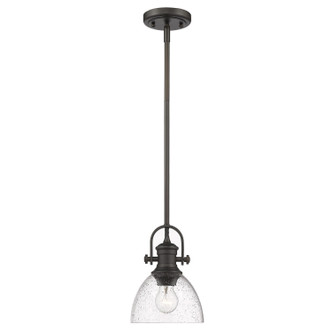 Hines One Light Mini Pendant in Rubbed Bronze (62-3118-M1L RBZ-SD) Hines One Light Mini Pendant in Rubbed Bronze (62-3118-M1L RBZ-SD)
