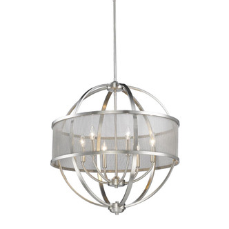 Colson Six Light Chandelier in Pewter (62-3167-6 PW-PW)