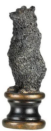 Cal Lighting - FA-5023A - Bear Resin Finial - Finials Cal Lighting - FA-5023A - Bear Resin Finial - Finials
