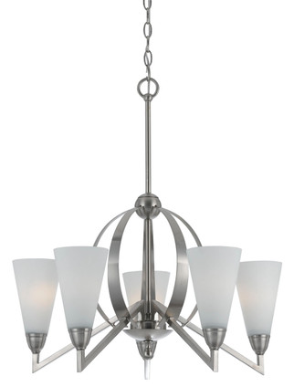 Cal Lighting - FX-3508/5 - Five Light Chandelier - Canroe - Brushed Steel