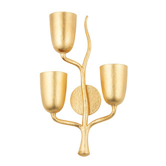 Hudson Valley - 5003-L-GL - Three Light Wall Sconce - Vine - Gold Leaf