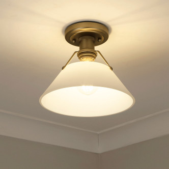Orwell One Light Flush Mount (3306-FM BCB-OP)