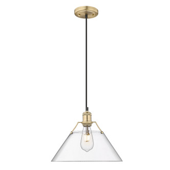 Golden - 3306-L BCB-CLR - One Light Pendant - Orwell - Brushed Champagne Bronze