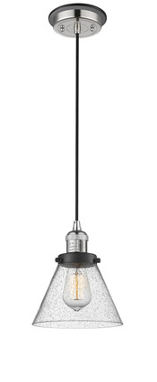 Innovations - 201CBP-PNBK-G44 - One Light Mini Pendant - Franklin Restoration - Polished Nickel