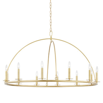 Hudson Valley - 9547-AGB - 12 Light Chandelier - Howell - Aged Brass