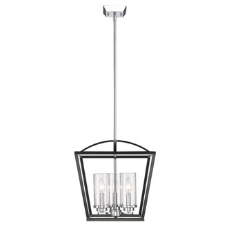 Golden - 4309-3P BLK-SD - Three Light Pendant - Mercer - Matte Black