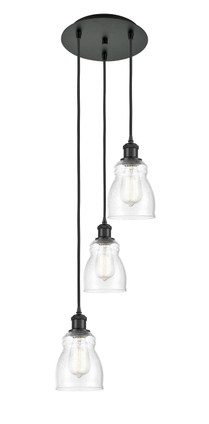 Innovations - 113B-3P-BK-G394 - LED Pendant - Ballston - Matte Black