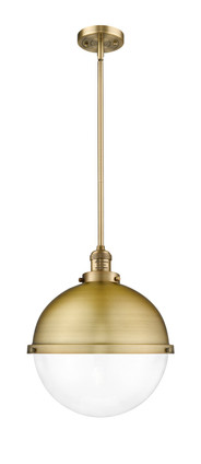 Innovations - 201S-BB-HFS-122-BB-LED - LED Pendant - Franklin Restoration - Brushed Brass