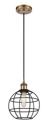 Innovations - 516-1P-BB-CE-8-BK - LED Pendant - Ballston - Brushed Brass