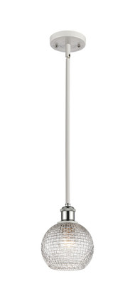 Innovations - 516-1S-WPC-G122C-6CL - One Light Mini Pendant - Ballston - White Polished Chrome