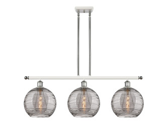 Innovations - 516-3I-WPC-G1213-10SM - Three Light Island Pendant - Ballston - White Polished Chrome