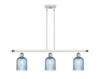 Innovations - 516-3I-WPC-G559-5BL - Three Light Island Pendant - Ballston - White Polished Chrome