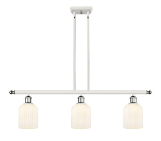 Innovations - 516-3I-WPC-G559-5GWH - Three Light Island Pendant - Ballston - White Polished Chrome
