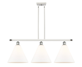 Innovations - 516-3I-WPC-GBC-121 - Three Light Island Pendant - Ballston - White Polished Chrome