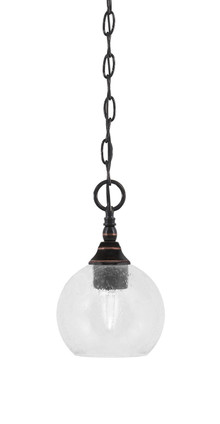 Toltec Lighting - 11-BC-4100 - One Light Mini Pendant - Chain - Black Copper