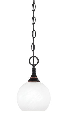 Toltec Lighting - 11-BC-4101 - One Light Mini Pendant - Chain - Black Copper