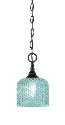 Toltec Lighting - 11-BC-4615 - One Light Mini Pendant - Chain - Black Copper