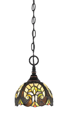 Toltec Lighting - 11-BC-9945 - One Light Mini Pendant - Chain - Black Copper