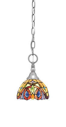 Toltec Lighting - 11-BN-9445 - One Light Mini Pendant - Chain - Brushed Nickel
