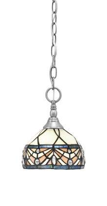Toltec Lighting - 11-BN-9485 - One Light Mini Pendant - Chain - Brushed Nickel