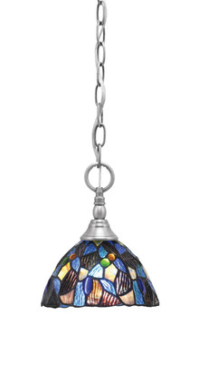 Toltec Lighting - 11-BN-9955 - One Light Mini Pendant - Chain - Brushed Nickel