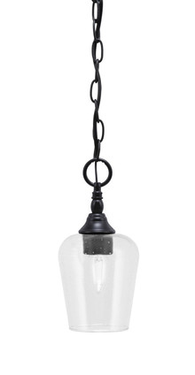 Toltec Lighting - 11-MB-210 - One Light Mini Pendant - Chain - Matte Black