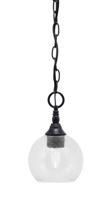 Toltec Lighting - 11-MB-4100 - One Light Mini Pendant - Chain - Matte Black