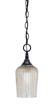 Toltec Lighting - 11-MB-4253 - One Light Mini Pendant - Chain - Matte Black