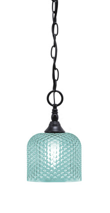 Toltec Lighting - 11-MB-4615 - One Light Mini Pendant - Chain - Matte Black