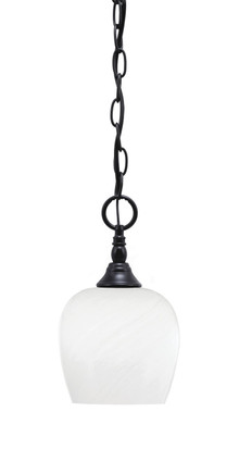 Toltec Lighting - 11-MB-4811 - One Light Mini Pendant - Chain - Matte Black