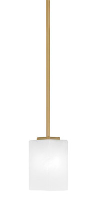 Toltec Lighting - 1201-NAB-541 - One Light Mini Pendant - Franklin - New Age Brass