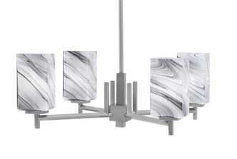 Toltec Lighting - 1204-GP-549 - Four Light Chandelier - Franklin - Matte Black