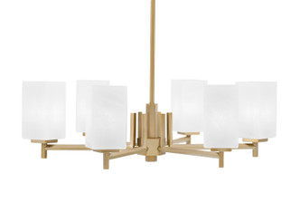 Toltec Lighting - 1206-NAB-541 - Six Light Chandelier - Franklin - New Age Brass