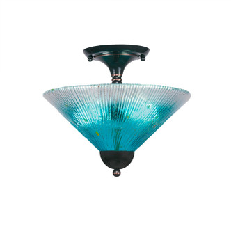 Toltec Lighting - 120-BC-448 - Two Light Semi-Flush Mount - Any - Black Copper
