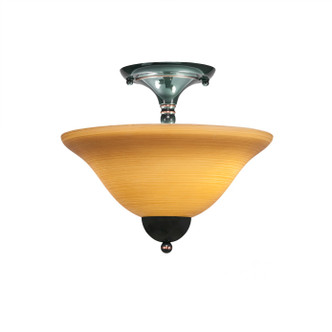 Toltec Lighting - 120-BC-624 - Two Light Semi-Flush Mount - Any - Black Copper