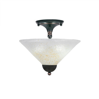 Toltec Lighting - 120-BC-702 - Two Light Semi-Flush Mount - Any - Black Copper
