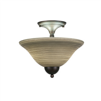 Toltec Lighting - 120-BRZ-604 - Two Light Semi-Flush Mount - Any - Bronze